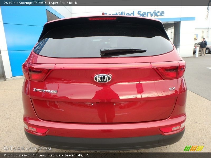 Hyper Red / Black 2019 Kia Sportage EX AWD