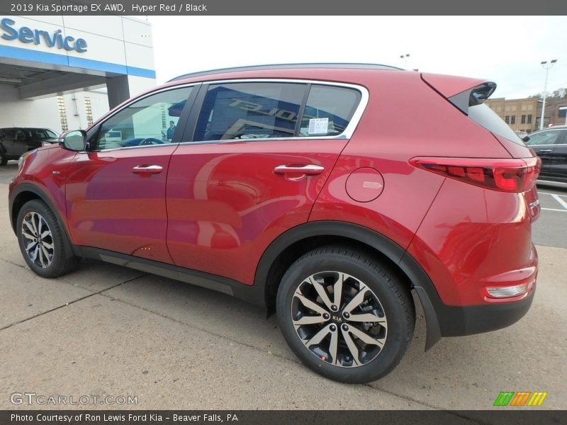 Hyper Red / Black 2019 Kia Sportage EX AWD