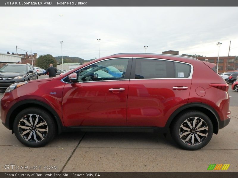 Hyper Red / Black 2019 Kia Sportage EX AWD