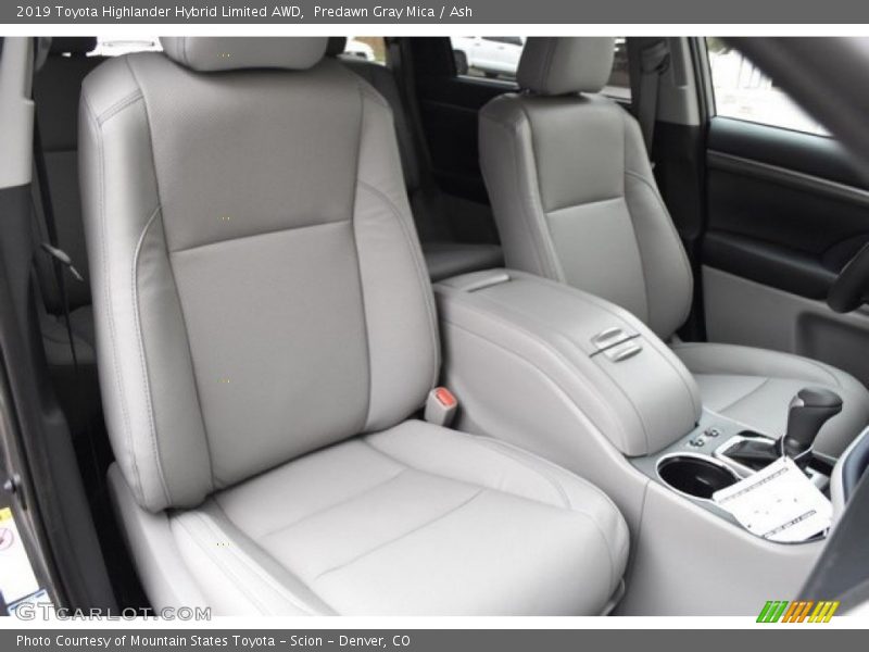 Predawn Gray Mica / Ash 2019 Toyota Highlander Hybrid Limited AWD
