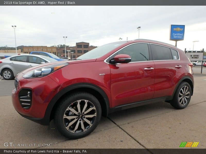 Hyper Red / Black 2019 Kia Sportage EX AWD