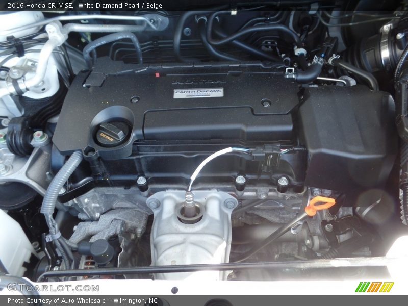 White Diamond Pearl / Beige 2016 Honda CR-V SE