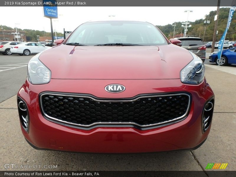 Hyper Red / Black 2019 Kia Sportage EX AWD