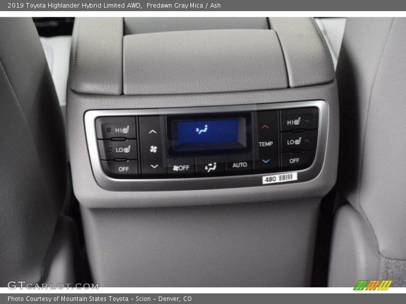 Predawn Gray Mica / Ash 2019 Toyota Highlander Hybrid Limited AWD