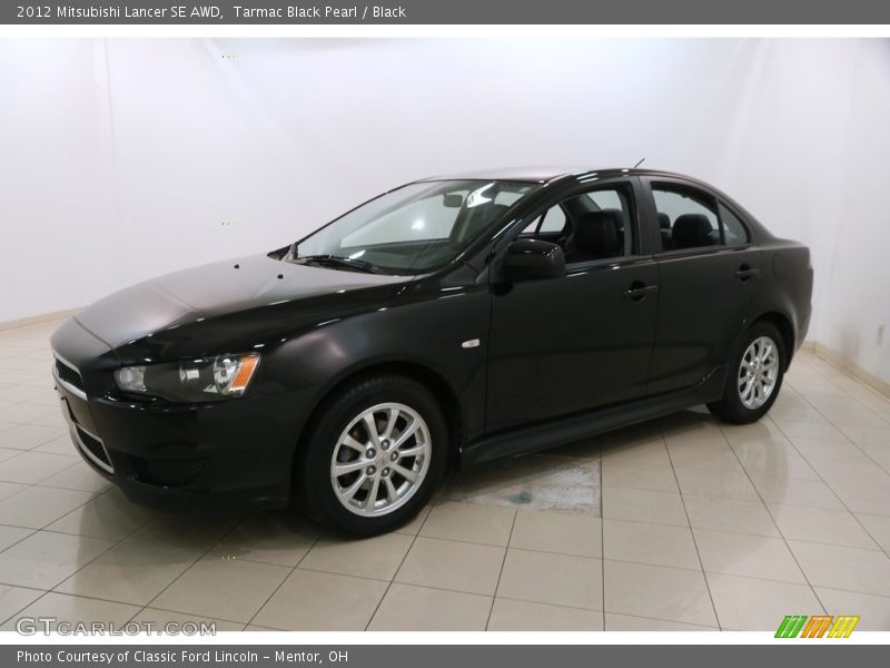 Tarmac Black Pearl / Black 2012 Mitsubishi Lancer SE AWD