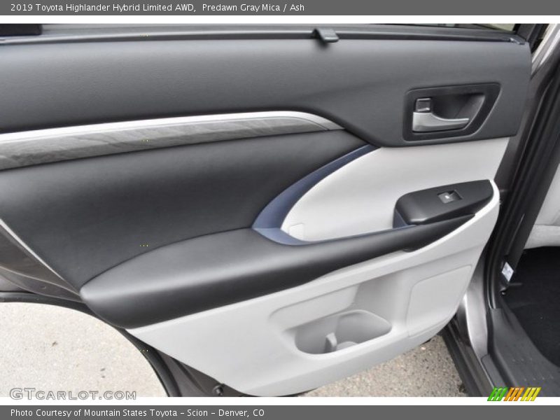 Predawn Gray Mica / Ash 2019 Toyota Highlander Hybrid Limited AWD