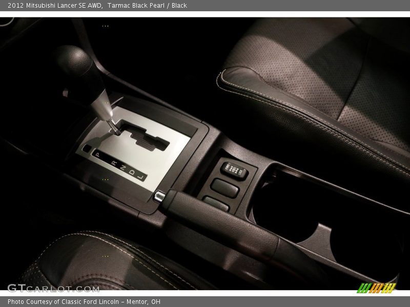 Tarmac Black Pearl / Black 2012 Mitsubishi Lancer SE AWD