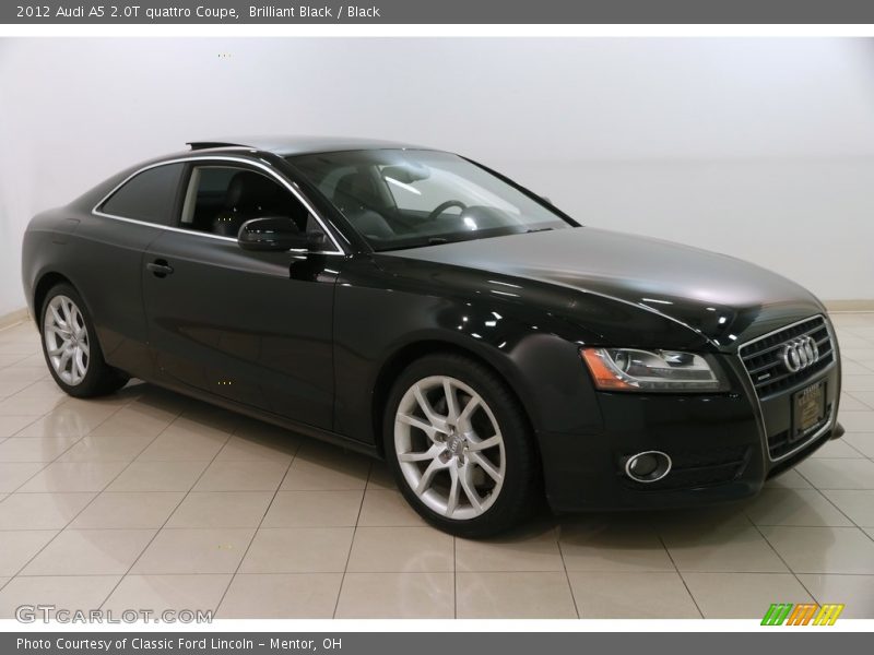 Brilliant Black / Black 2012 Audi A5 2.0T quattro Coupe