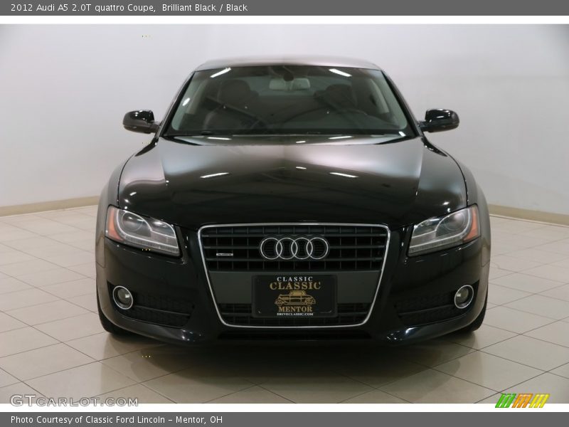 Brilliant Black / Black 2012 Audi A5 2.0T quattro Coupe