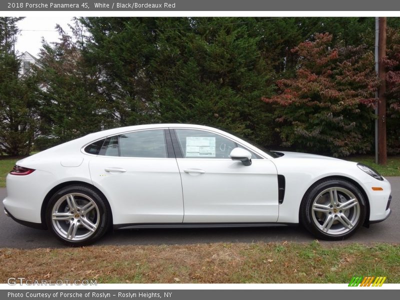 White / Black/Bordeaux Red 2018 Porsche Panamera 4S