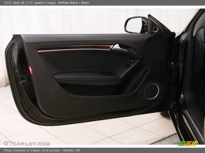 Brilliant Black / Black 2012 Audi A5 2.0T quattro Coupe