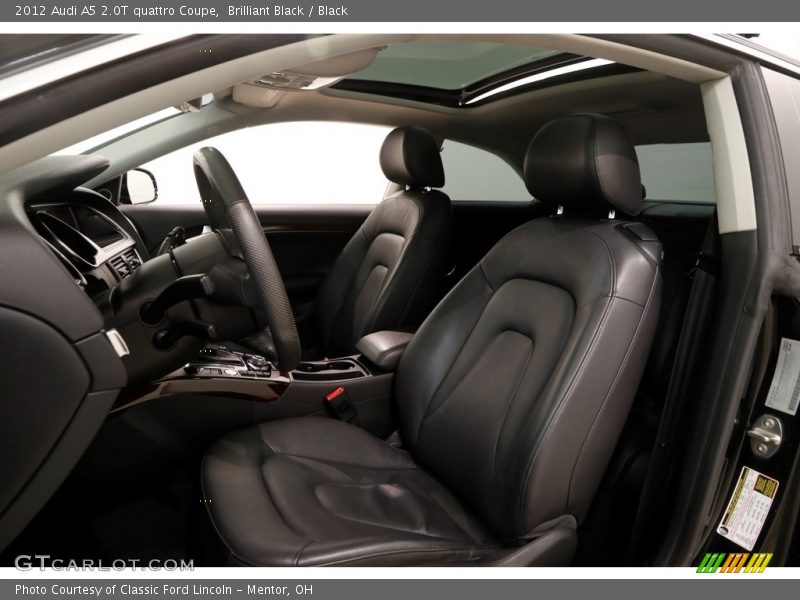 Brilliant Black / Black 2012 Audi A5 2.0T quattro Coupe