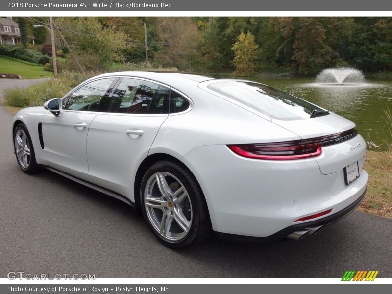 White / Black/Bordeaux Red 2018 Porsche Panamera 4S