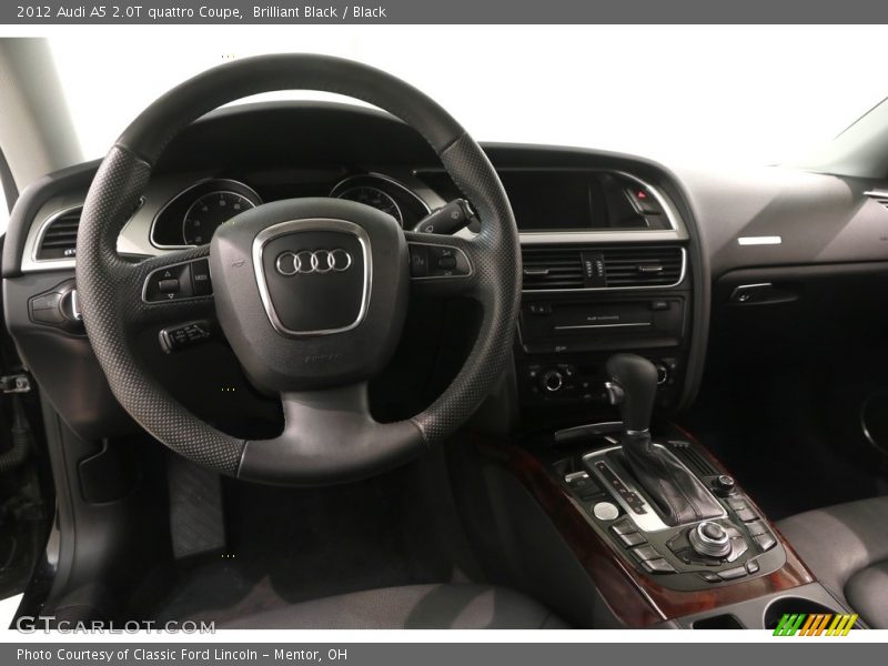 Brilliant Black / Black 2012 Audi A5 2.0T quattro Coupe
