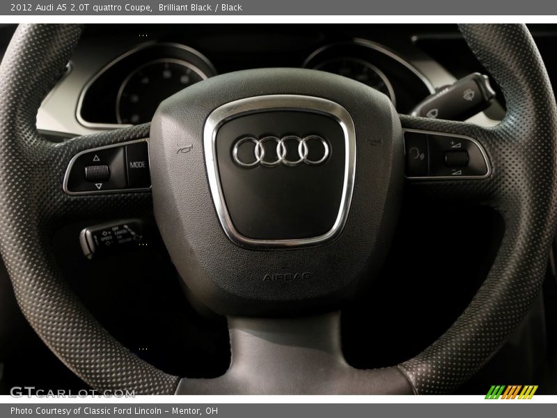 Brilliant Black / Black 2012 Audi A5 2.0T quattro Coupe
