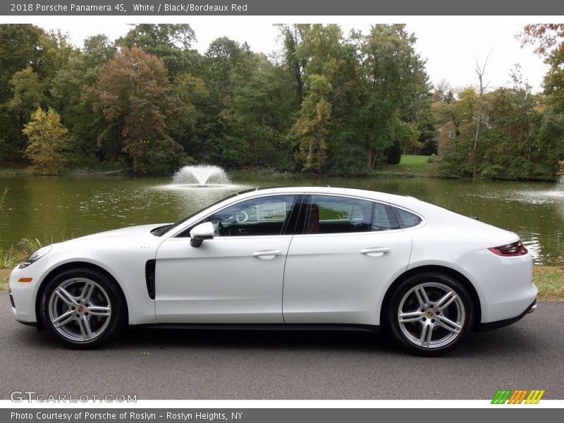 White / Black/Bordeaux Red 2018 Porsche Panamera 4S