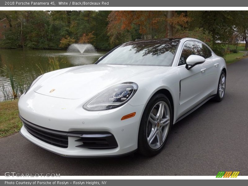 White / Black/Bordeaux Red 2018 Porsche Panamera 4S