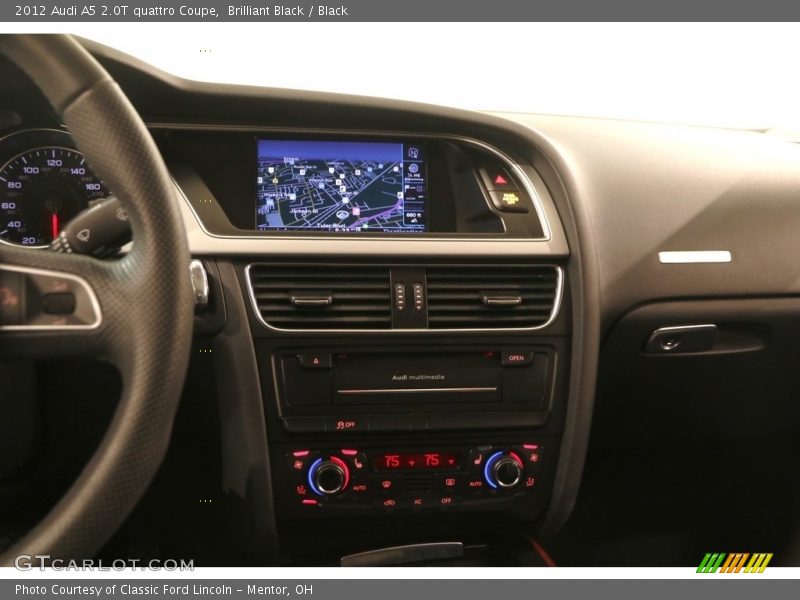 Brilliant Black / Black 2012 Audi A5 2.0T quattro Coupe