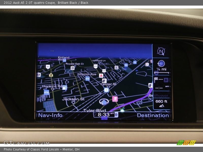 Brilliant Black / Black 2012 Audi A5 2.0T quattro Coupe