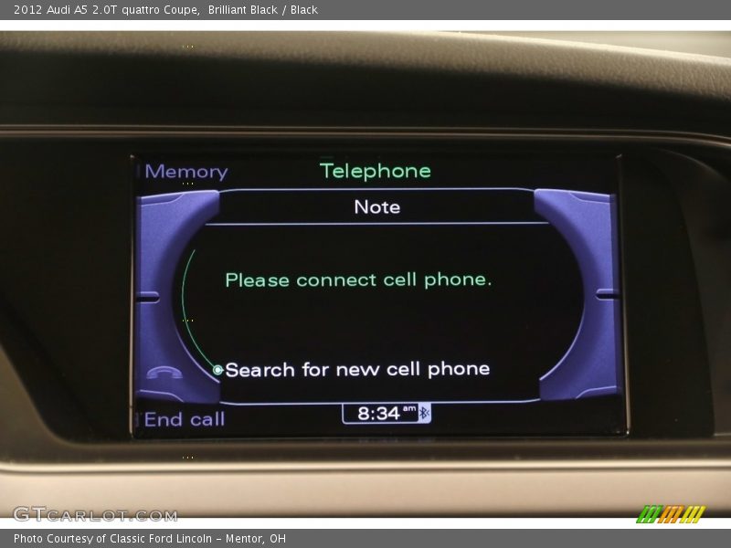 Brilliant Black / Black 2012 Audi A5 2.0T quattro Coupe