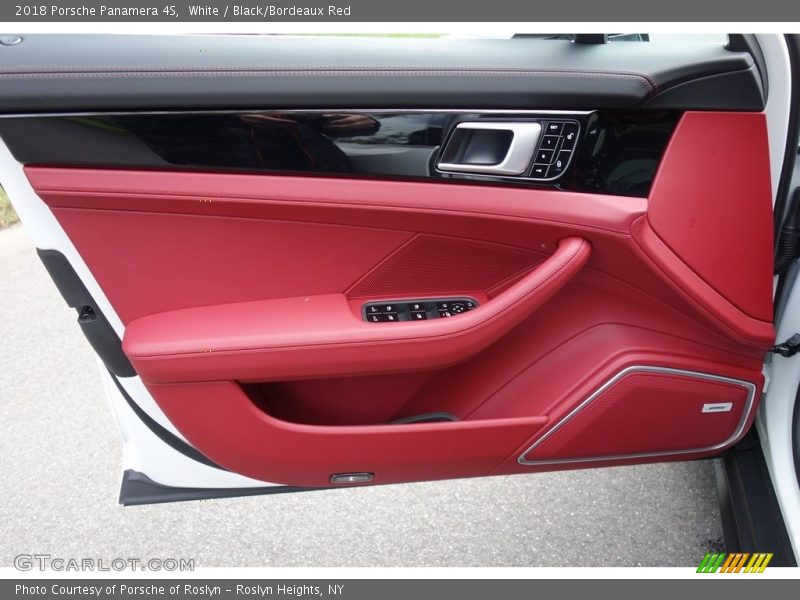 White / Black/Bordeaux Red 2018 Porsche Panamera 4S