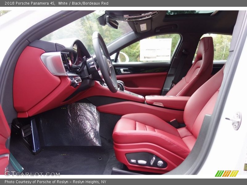 White / Black/Bordeaux Red 2018 Porsche Panamera 4S
