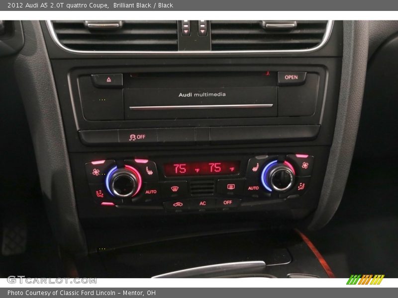 Brilliant Black / Black 2012 Audi A5 2.0T quattro Coupe