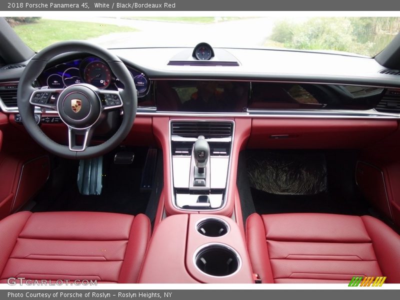 White / Black/Bordeaux Red 2018 Porsche Panamera 4S