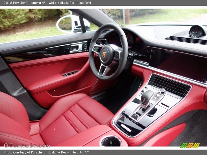 White / Black/Bordeaux Red 2018 Porsche Panamera 4S