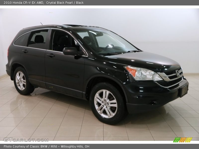 Crystal Black Pearl / Black 2010 Honda CR-V EX AWD