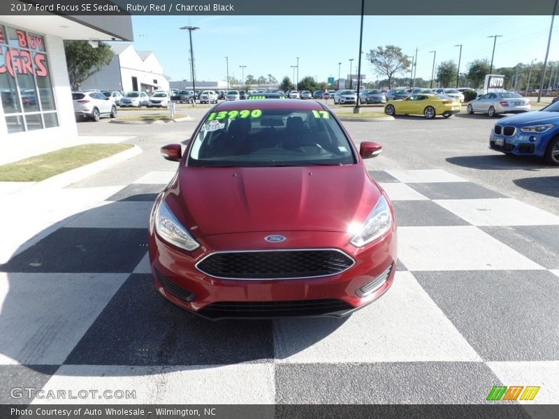 Ruby Red / Charcoal Black 2017 Ford Focus SE Sedan