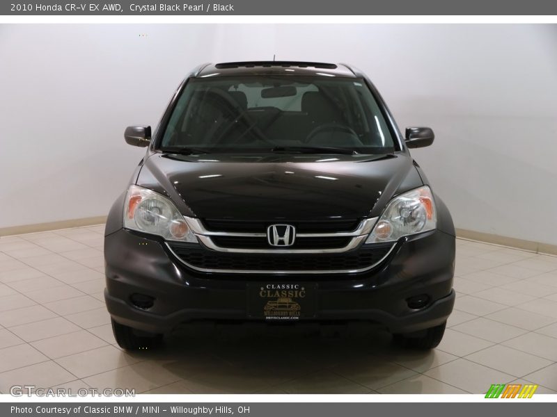 Crystal Black Pearl / Black 2010 Honda CR-V EX AWD