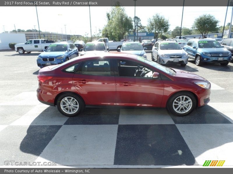 Ruby Red / Charcoal Black 2017 Ford Focus SE Sedan