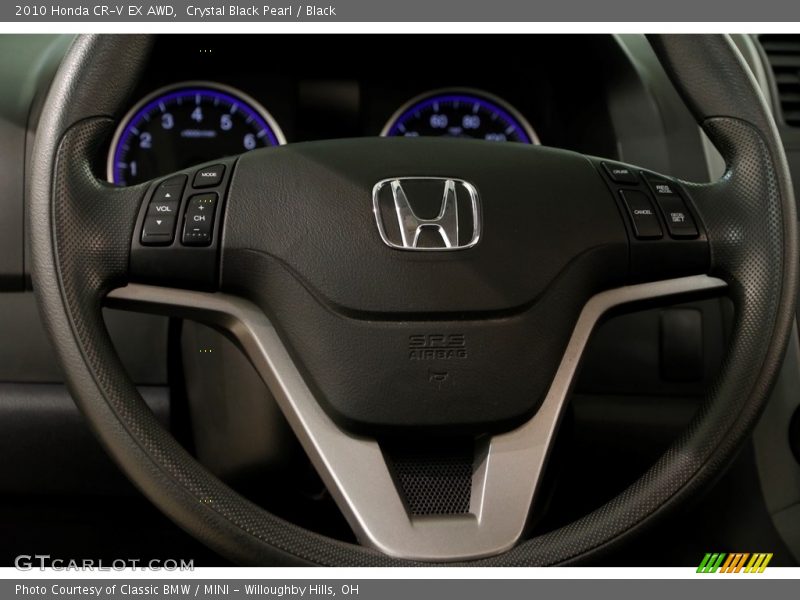 Crystal Black Pearl / Black 2010 Honda CR-V EX AWD
