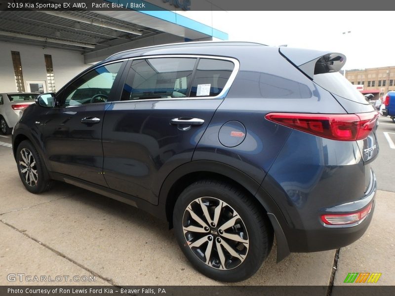 Pacific Blue / Black 2019 Kia Sportage EX AWD