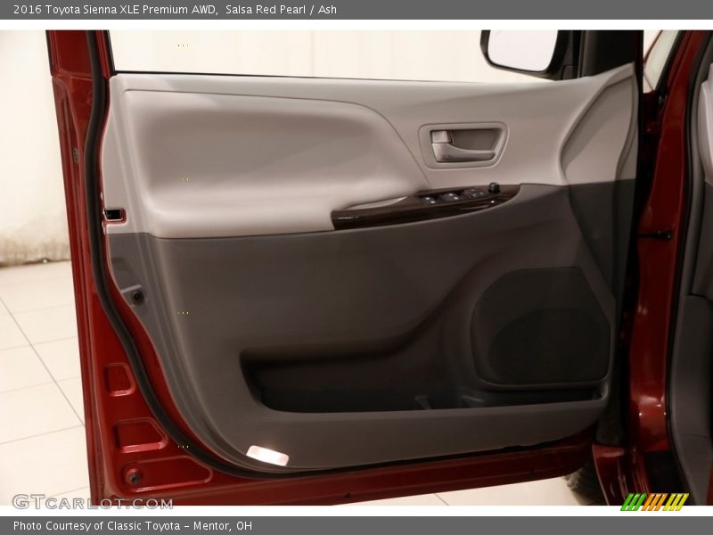 Salsa Red Pearl / Ash 2016 Toyota Sienna XLE Premium AWD