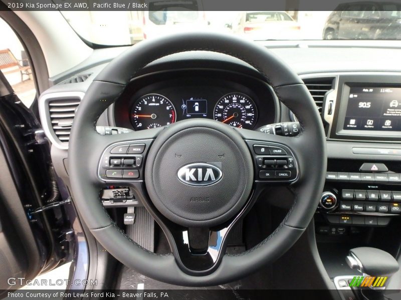 Pacific Blue / Black 2019 Kia Sportage EX AWD
