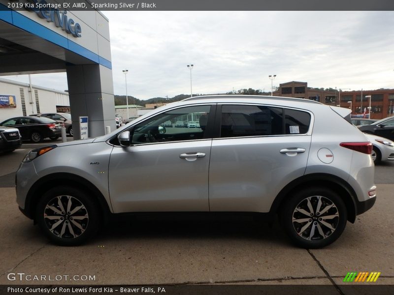 Sparkling Silver / Black 2019 Kia Sportage EX AWD