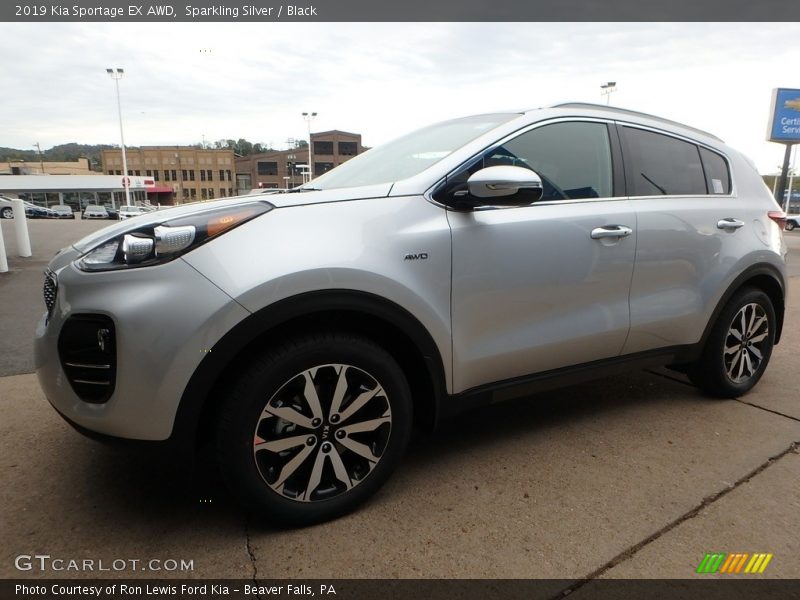 Sparkling Silver / Black 2019 Kia Sportage EX AWD
