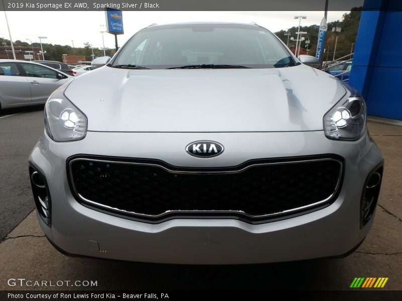 Sparkling Silver / Black 2019 Kia Sportage EX AWD