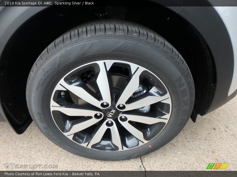 Sparkling Silver / Black 2019 Kia Sportage EX AWD