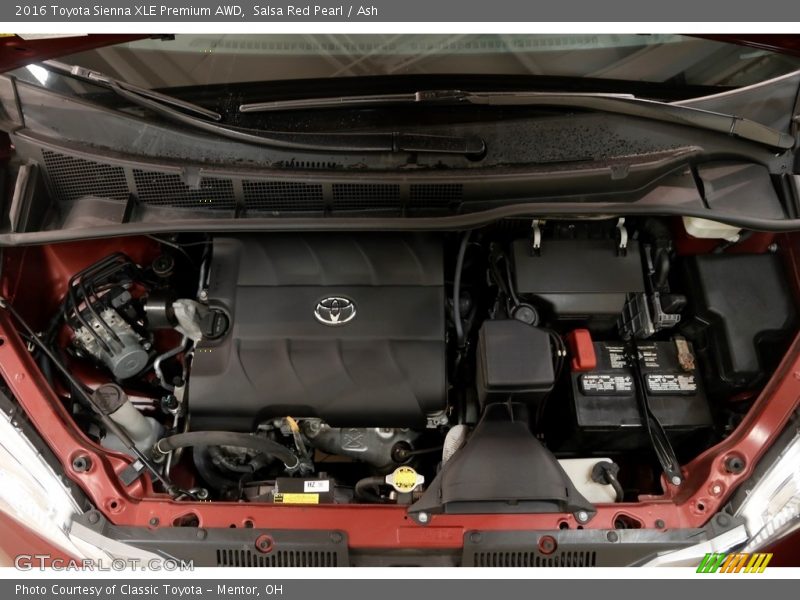 Salsa Red Pearl / Ash 2016 Toyota Sienna XLE Premium AWD