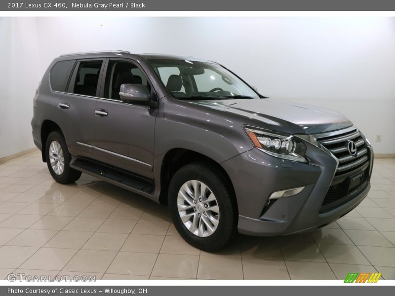 Nebula Gray Pearl / Black 2017 Lexus GX 460