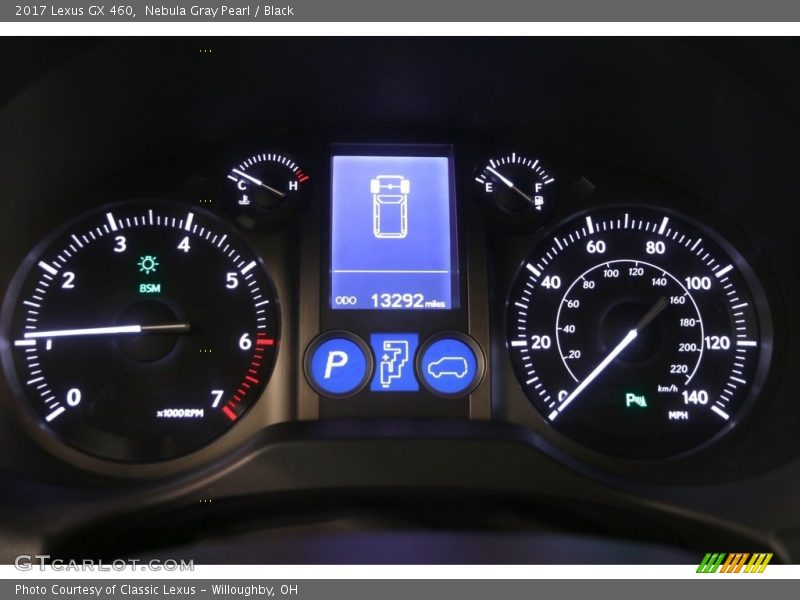 Nebula Gray Pearl / Black 2017 Lexus GX 460