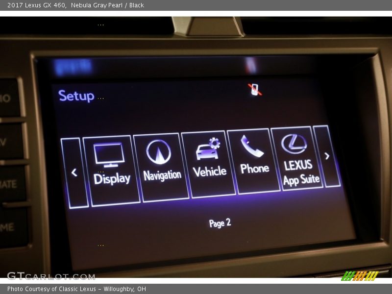 Nebula Gray Pearl / Black 2017 Lexus GX 460