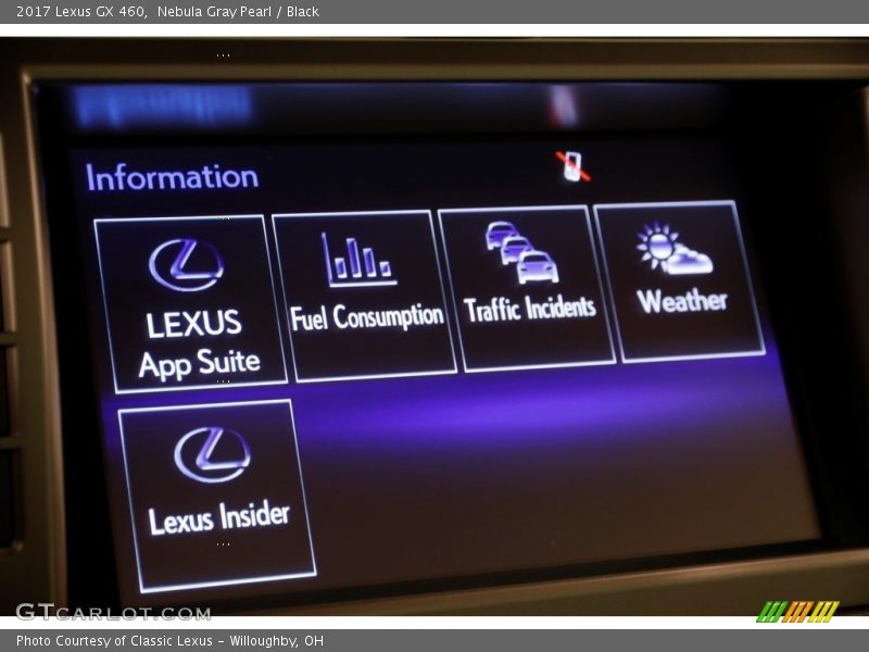 Nebula Gray Pearl / Black 2017 Lexus GX 460