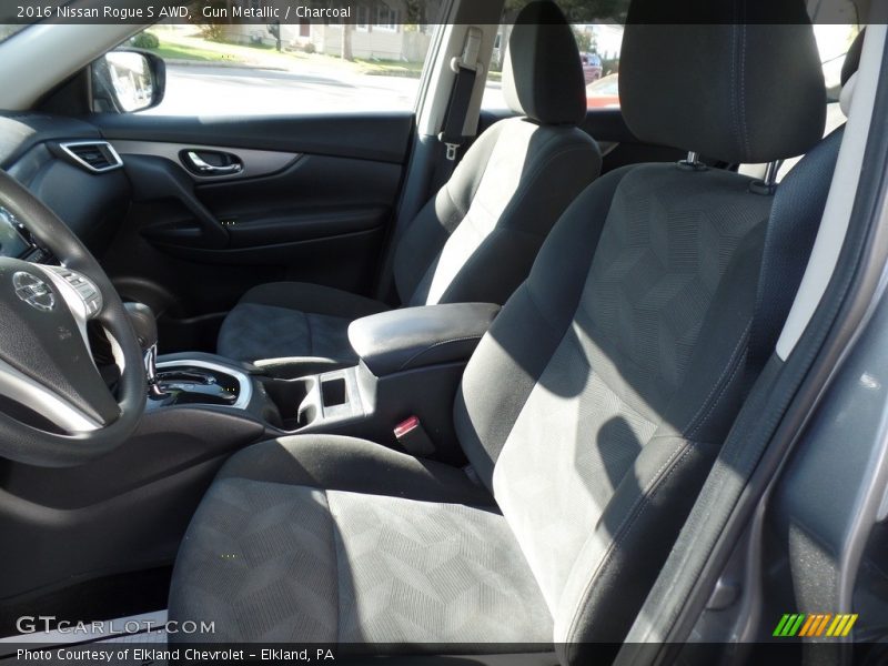 Gun Metallic / Charcoal 2016 Nissan Rogue S AWD