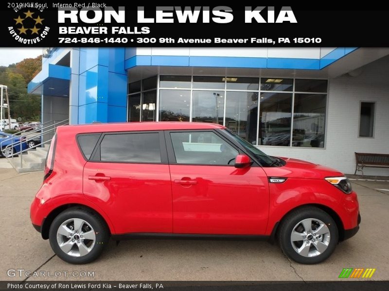 Inferno Red / Black 2019 Kia Soul