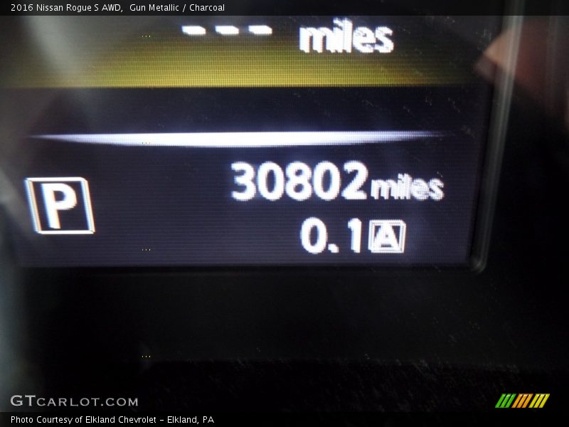 Gun Metallic / Charcoal 2016 Nissan Rogue S AWD