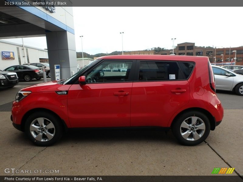 Inferno Red / Black 2019 Kia Soul